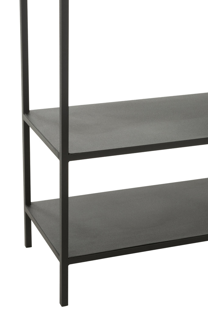 Rack Low Irregular Levels Metal Black