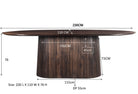 Salvator Eettafel Walnut 230Cm