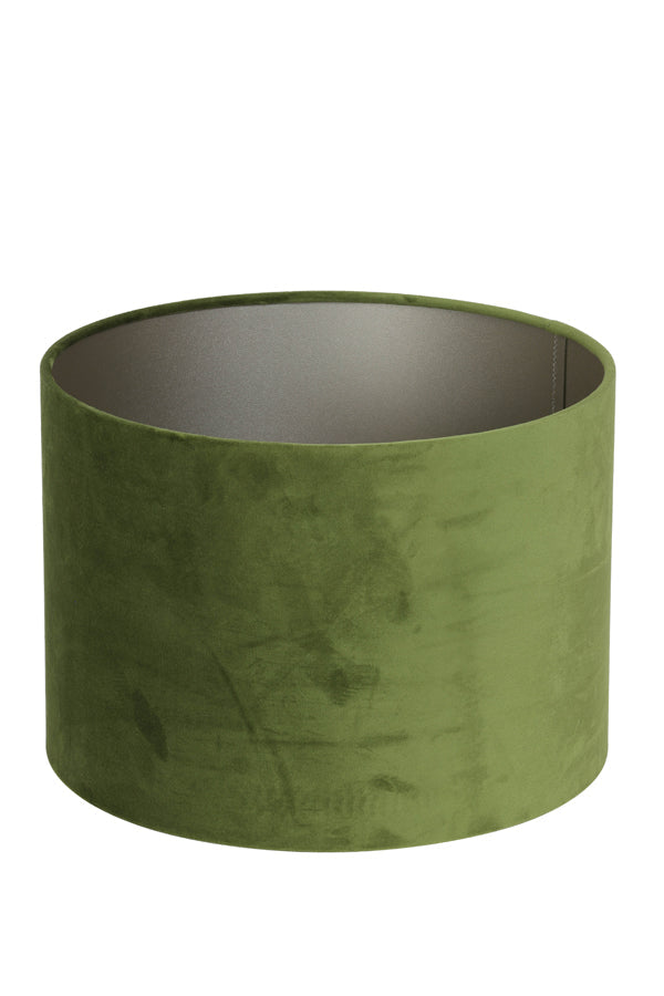 Lampenkap Cylinder 30-30-21 Cm Velours Olive Green