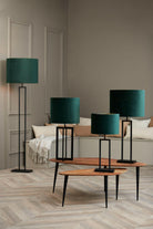 Lampenkap Cylinder 35-35-30 Cm Velours Dutch Green