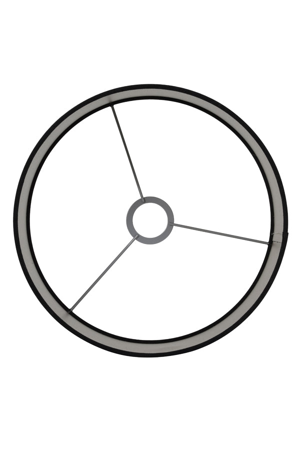 Lampenkap Cylinder 40-40-30 Cm Velours Black-Taupe