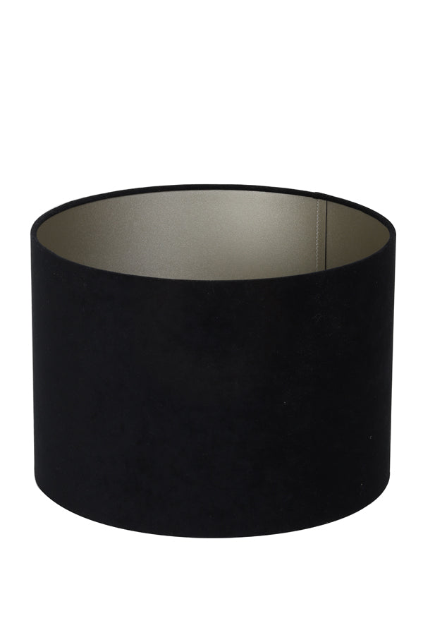 Lampenkap Cylinder 40-40-30 Cm Velours Black-Taupe