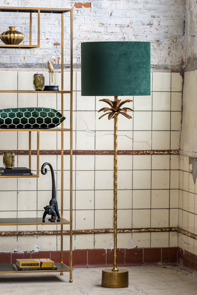 Shade Cylinder 40-40-30 Cm Velours Dutch Green