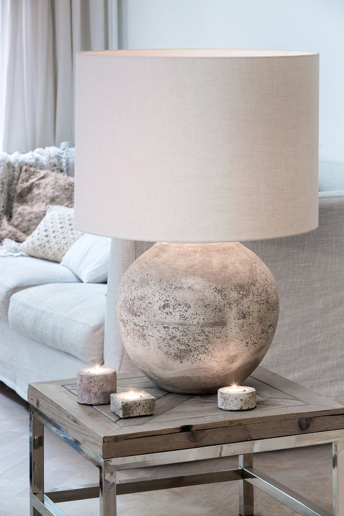 Lampenkap Cylinder 50-50-38 Cm Livigno Egg White