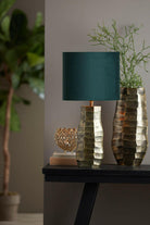Lampenkap Oval Straight Slim 30-15-25 Cm Velours Dutch Green