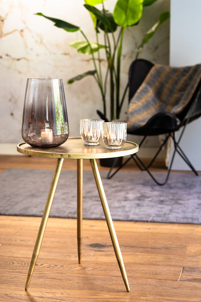 Bijzettafel Ø39 5X50 5 Cm Envira Antique Gold