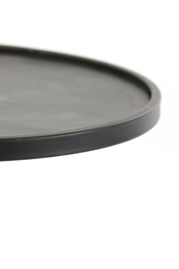 Bijzettafel Ø39 5X50 5 Cm Envira Zinc