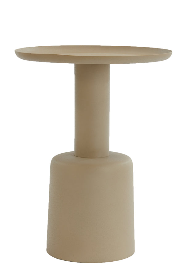 Bijzettafel Ø39X52 Cm Milaki Beige