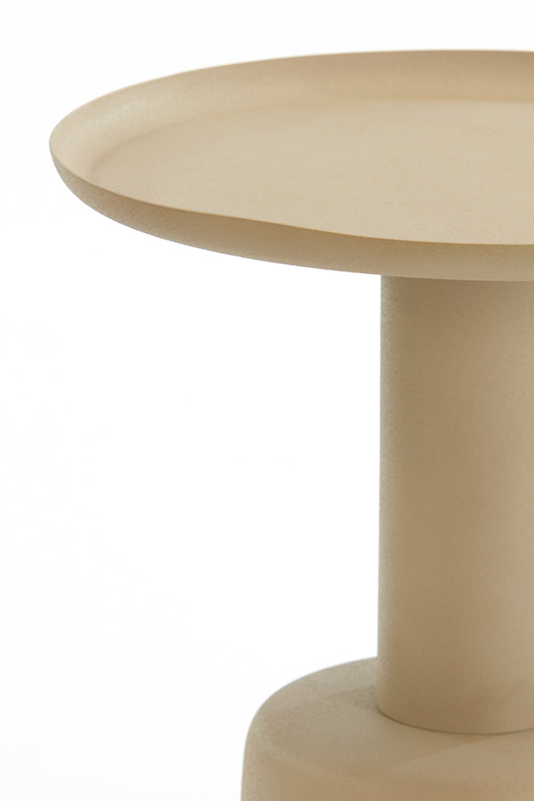 Bijzettafel Ø39X52 Cm Milaki Beige