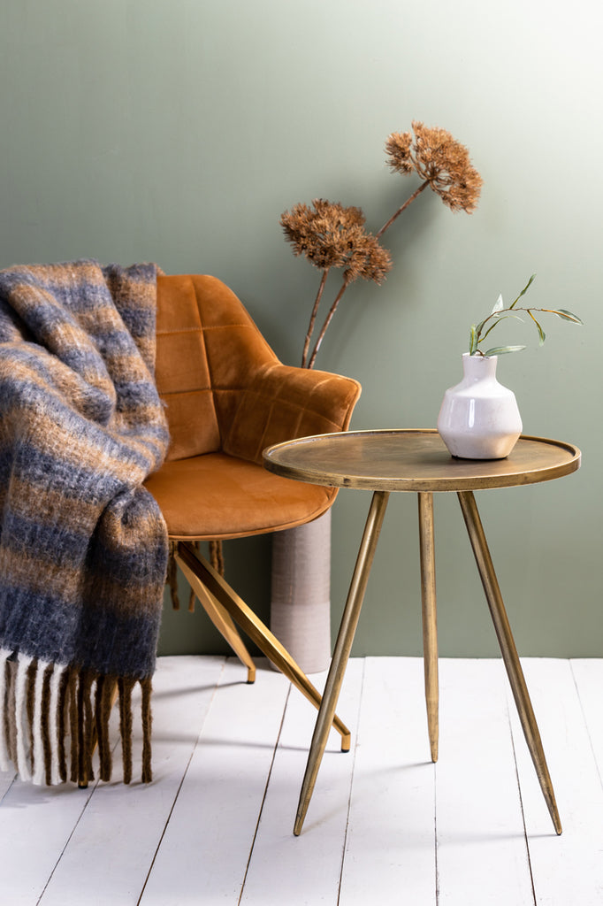 Side Table Ø51X60 Cm Envira Antique Gold