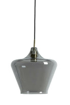 Hanging Lamp 30X30 Cm Solly Antique Bronze + Smoked Glass
