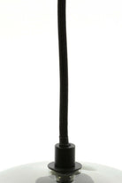 Hanging Lamp 4L 114X20X120 Cm Subar Matt Black + Smoked Glass