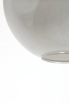 Hanging Lamp 30X28 Cm Subar Matt Black + Smoked Glass