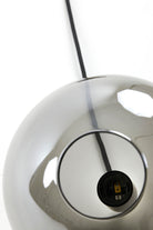Hanging Lamp 30X28 Cm Subar Matt Black + Smoked Glass
