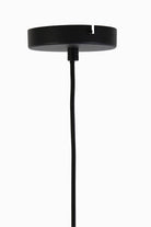 Hanging Lamp 30X28 Cm Subar Matt Black + Smoked Glass