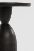 Side Table 40X50 Cm Torir Mango Wood Matt Black