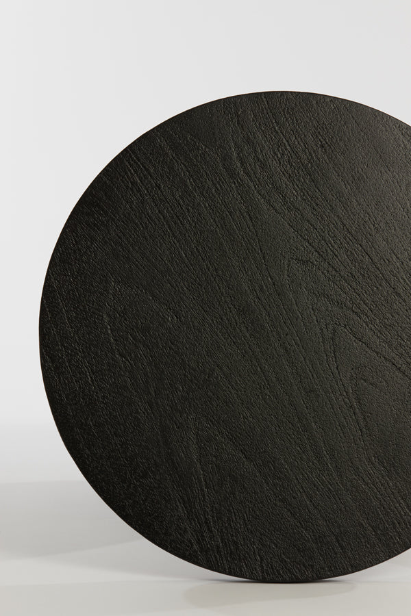 Side Table 40X50 Cm Torir Mango Wood Matt Black