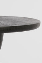 Side Table 40X50 Cm Torir Mango Wood Matt Black