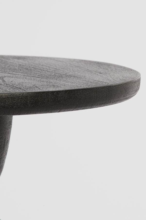Side Table 40X50 Cm Torir Mango Wood Matt Black