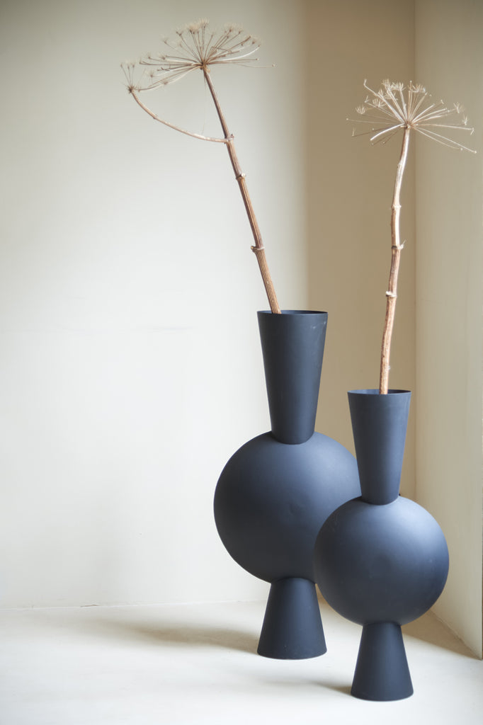 Vase 38X17 5X79 5 Cm Kavandu Matt Black