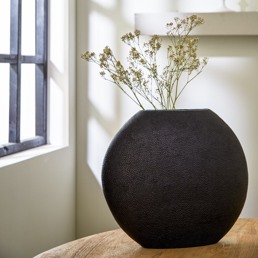 Vase Deco 49 5X20X45 Cm Rayskin Matt Black