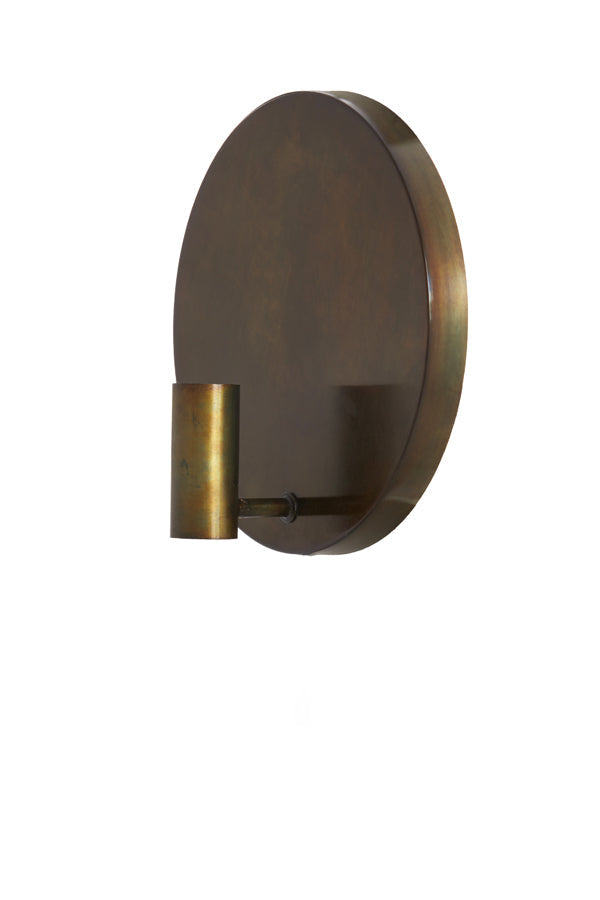 Wandlamp Ø30 Cm Disc Gold-Grey