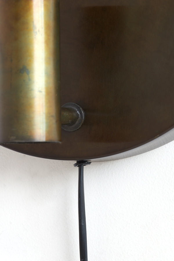 Wandlamp Ø30 Cm Disc Gold-Grey