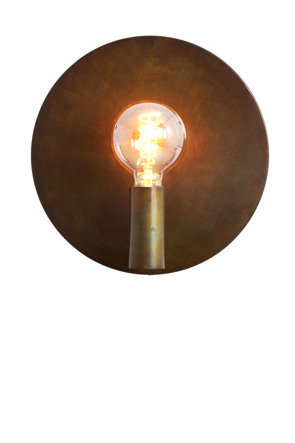Wandlamp Ø30 Cm Disc Gold-Grey