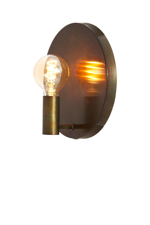 Wandlamp Ø30 Cm Disc Gold-Grey