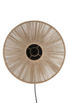 Wandlamp Ø43X43 Cm Lyra Natural + Matt Black