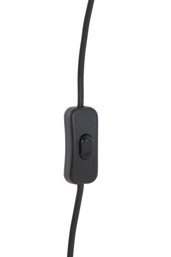 Wandlamp Ø43X43 Cm Lyra Natural + Matt Black