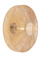 Wandlamp Ø43X43 Cm Lyra Natural + Matt Black