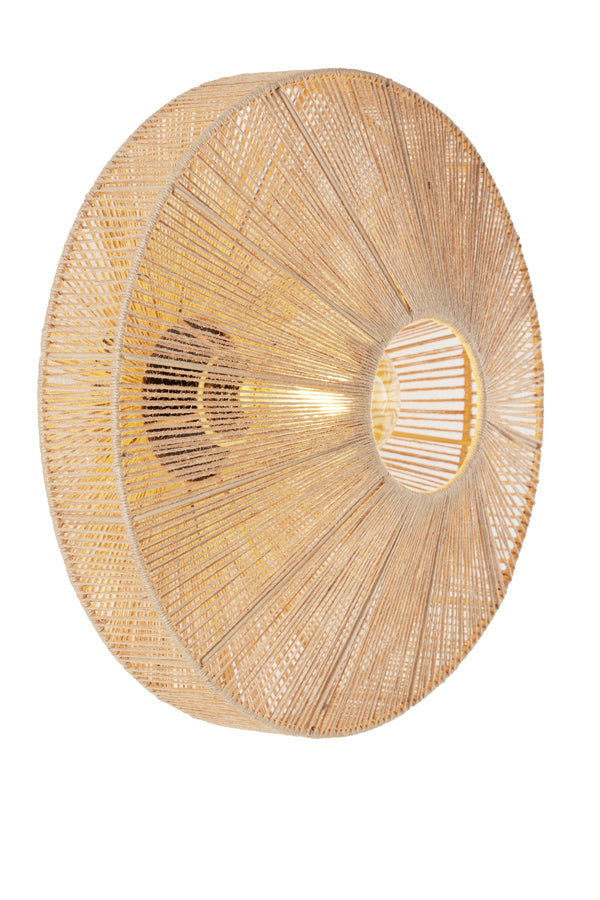 Wandlamp Ø43X43 Cm Lyra Natural + Matt Black